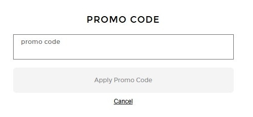 포워드 할인코드 입력란 및 Apply Promo Code 버튼 화면